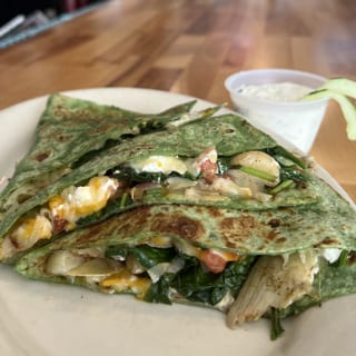 Green Goat Quesadilla*