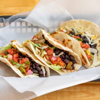 Creole Style Black Bean Tacos-