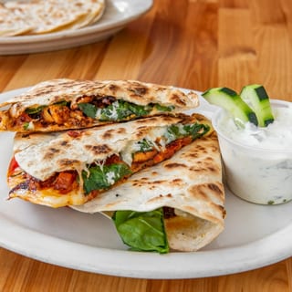 Red Chile Chicken Quesadilla*